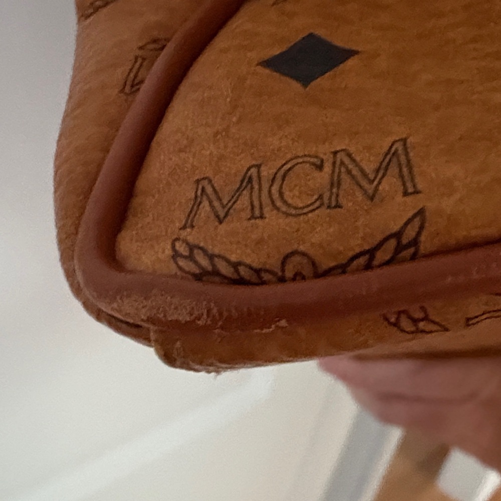 MCM Vintage Cognac Visetos Monogram Large Dome Tote - Picture 13 of 14